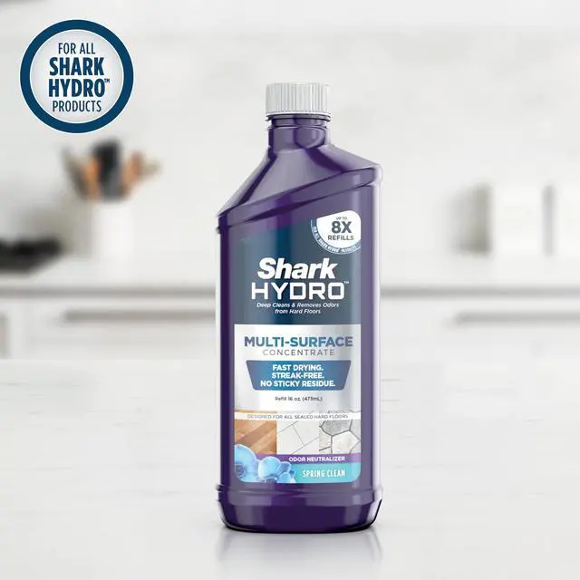 Alt view image 2 of 7 - Hydro Multi-Surface Concentrate with Odor Neutralizing Technology, Formulated for Use in All Shark Hydro Wet & Dry Cleaners, Use on Sealed Hardwood, Tile, Laminate, & Stone, 16oz, WWCM16