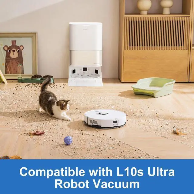 Alt view image 5 of 6 - Floor Cleaning Solution Compatible with Dreame Cleaning Solution, Multi-Surface Original Flavor L10 Ultra Detergent, Compatible with L10s Ultra Robot Vacuum (10.52 Fl Oz) (1 Bottle)