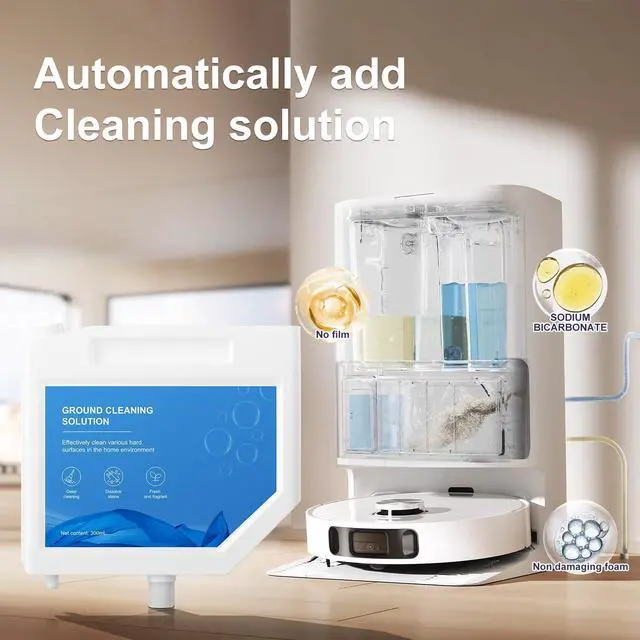 Alt view image 2 of 6 - Floor Cleaning Solution Compatible with Dreame Cleaning Solution, Multi-Surface Original Flavor L10 Ultra Detergent, Compatible with L10s Ultra Robot Vacuum (10.52 Fl Oz) (1 Bottle)