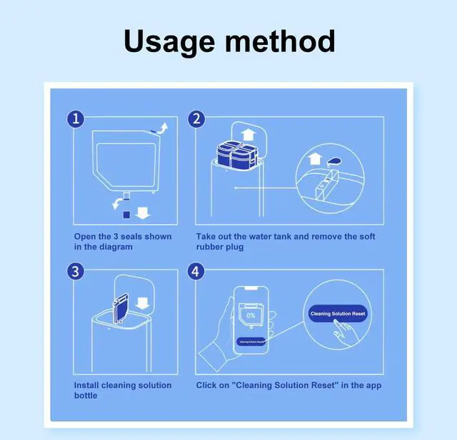 Alt view image 6 of 6 - Floor Cleaning Solution Compatible with Dreame Cleaning Solution, Multi-Surface Original Flavor L10 Ultra Detergent, Compatible with L10s Ultra Robot Vacuum (10.52 Fl Oz) (1 Bottle)