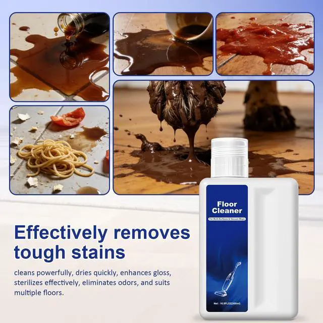 Alt view image 4 of 6 - Floor Cleaning Solution Compatible with Dreame Cleaning Solution, Pet-friendly & No Residue, Floor Cleaner for All Robot Vacuum Cleaners and Wireless Wet Dry Vacuum Cleaners (Original, Total 1 L)