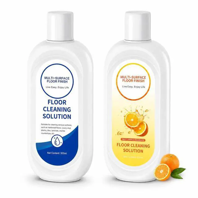 Main image of Floor Cleaning Solution Compatible with Tineco Cleaning Solution, Residue & Streak Free, Suitable for All Robot Vacuum Cleaners and Wireless Wet Dry Dual-Use Vacuum Cleaners (Original flavor+Orange)