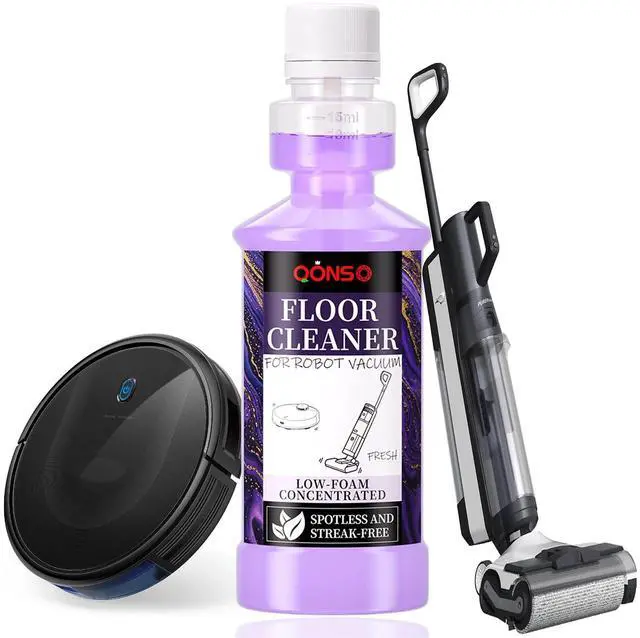 Main image of Low Foam Robot Vacuum Floor Cleaning Concentrate Solution Compatible for Roborock Q5 Max, Tineco, iFloor, 8.45 Fl Oz 250ml