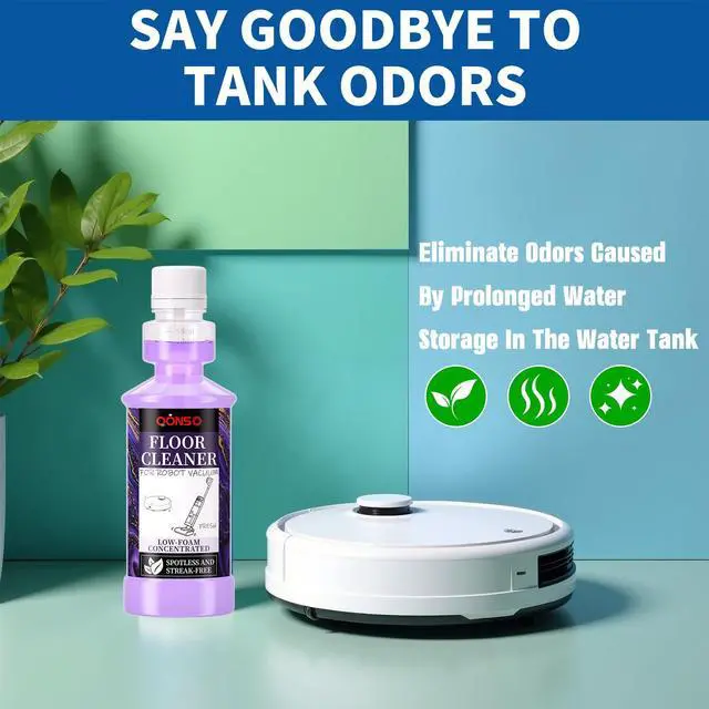Alt view image 5 of 7 - Low Foam Robot Vacuum Floor Cleaning Concentrate Solution Compatible for Roborock Q5 Max, Tineco, iFloor, 8.45 Fl Oz 250ml