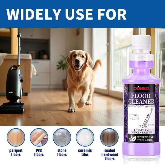 Alt view image 7 of 7 - Low Foam Robot Vacuum Floor Cleaning Concentrate Solution Compatible for Roborock Q5 Max, Tineco, iFloor, 8.45 Fl Oz 250ml
