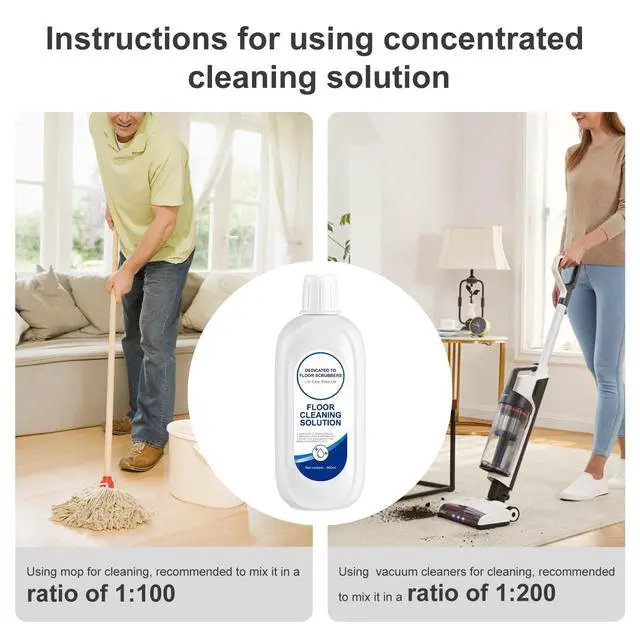 Alt view image 4 of 7 - Floor Cleaning Solution Original Flavor Scent Compatible with Tineco Cleaning Solution, Residue & Streak Free, Suitable for All Robot Vacuum Cleaners and Wireless Wet Dry Dual-Use Vacuum Cleaners