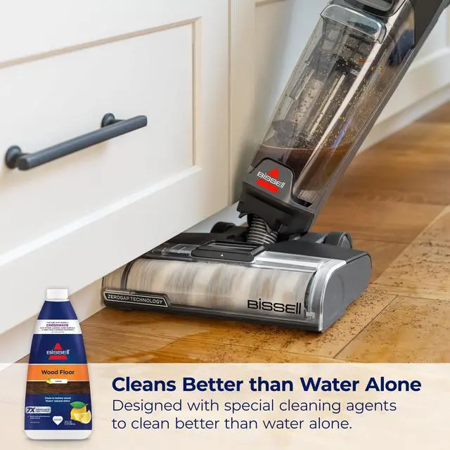 Alt view image 3 of 7 - CrossWave & SpinWave Wood Floor Cleaning Formula, 32 oz, Dissolves Dirt, Grime, and Sticky Messes, Safe on Sealed Floors, Pair with CrossWave, SpinWave, & Other Hard Surface Cleaners, Lemon
