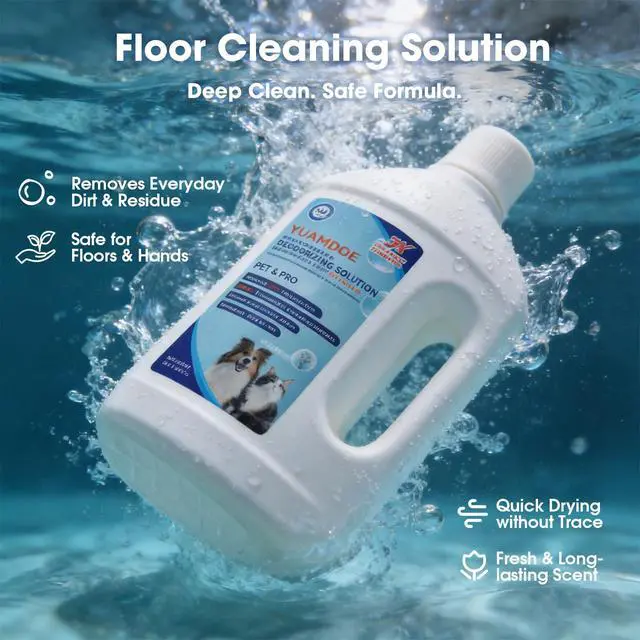 Alt view image 2 of 7 - Deep Cleaning&Deodorizing Solution, Compatible with ECOVACS, Tineco, roborock, DREAME, Eufy Floor Washers&Robotic Vacuum Cleaners, TÜV Rheinland Certification, Pet Friendly