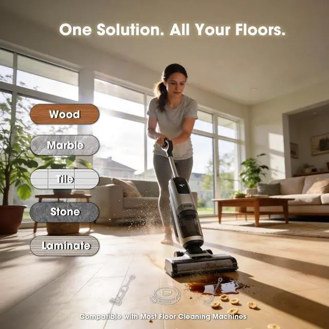 Alt view image 3 of 7 - Deep Cleaning&Deodorizing Solution, Compatible with ECOVACS, Tineco, roborock, DREAME, Eufy Floor Washers&Robotic Vacuum Cleaners, TÜV Rheinland Certification, Pet Friendly