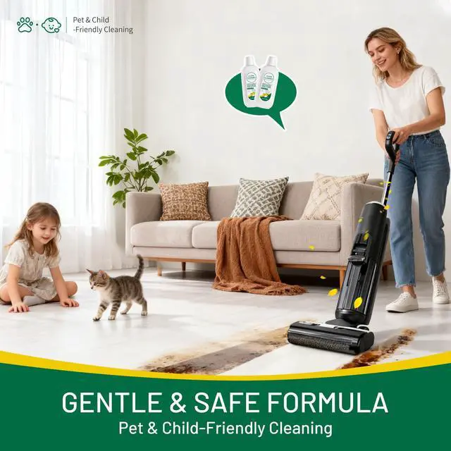 Alt view image 5 of 7 - Mop Solution Osmanthus Flower Scent Compatible with Tineco Cleaning Solution, Residue & Streak Free, Suitable for All Robot Vacuum Cleaners and Wireless Wet Dry Dual-Use Vacuum Cleaners (1 bottle)