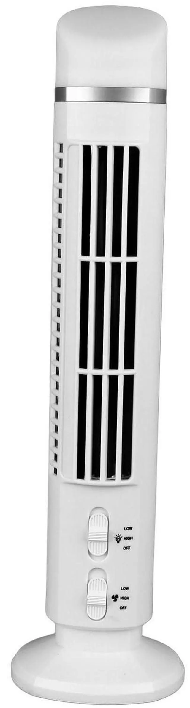 Main image of Bladeless Tower Fan, Quiet USB Desk Fan, Low Noise Bladeless Fan, Portable Cooling Standing Fan for Indoor Home Bedroom Office Room (White)