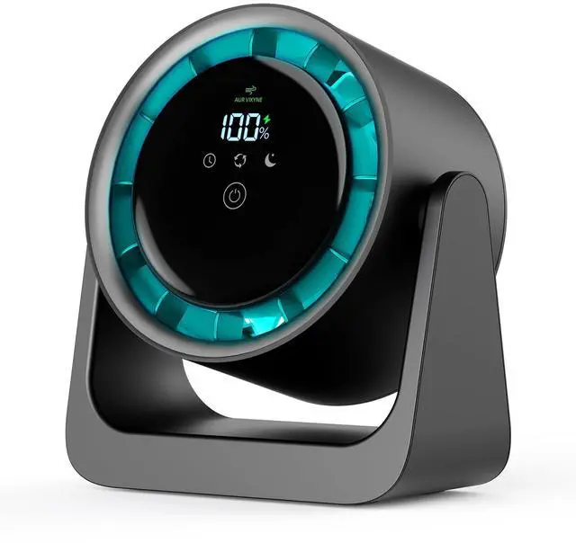 Main image of 2026 Desk Fan, Turbo Table Cooling Fan for Bedroom, 100 Speeds Digital Display, 30dB Ultra Quiet, 360° Adjustable Tilt, 5.9", Rechargeable, Wall Mountable Design for Home, Desktop, Office, Travel