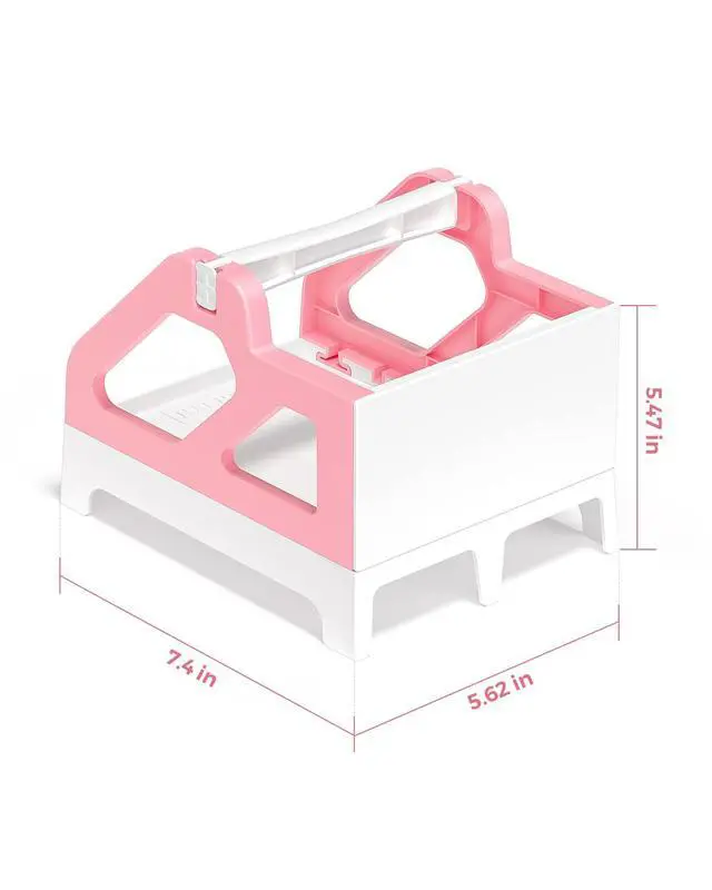 Alt view image 6 of 7 - Label Holder for Rolls and Fan-Fold Labels, Pink