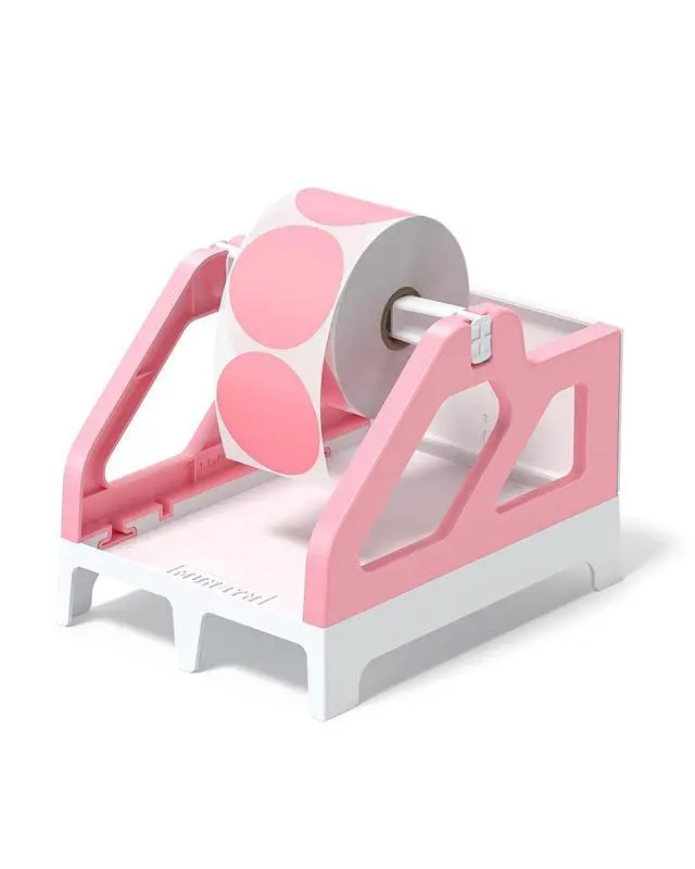 Alt view image 7 of 7 - Label Holder for Rolls and Fan-Fold Labels, Pink