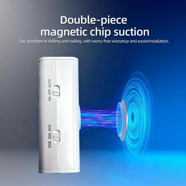 Alt view image 3 of 6 - RGB Motion Sensor Night Light, Magnetic Rechargeable Wall Light with 10 Colors, Up Down Ambient Sconce, Stepless Dimming, 3 Timers, Wireless Stick-On LED for Bedroom, Gaming Room, Closet, Stairs