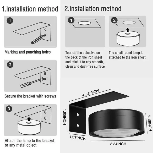 Alt view image 6 of 7 - Picture Lights for Wall,2000mAh Rechargeable Battery Poster Lights LED Magnetic Painting Light with Remote Control,3 Color Temps&12 RGB Timer Dimmable Wall Light for Art Display Wall Decor