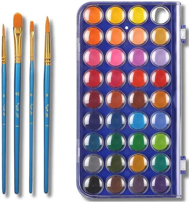 Main image of Watercolor Paint Set, 40 pcs, 36 Colors, Watercolor Paints