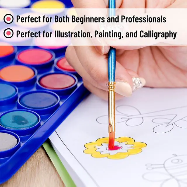 Alt view image 6 of 7 - Watercolor Paint Set, 40 pcs, 36 Colors, Watercolor Paints