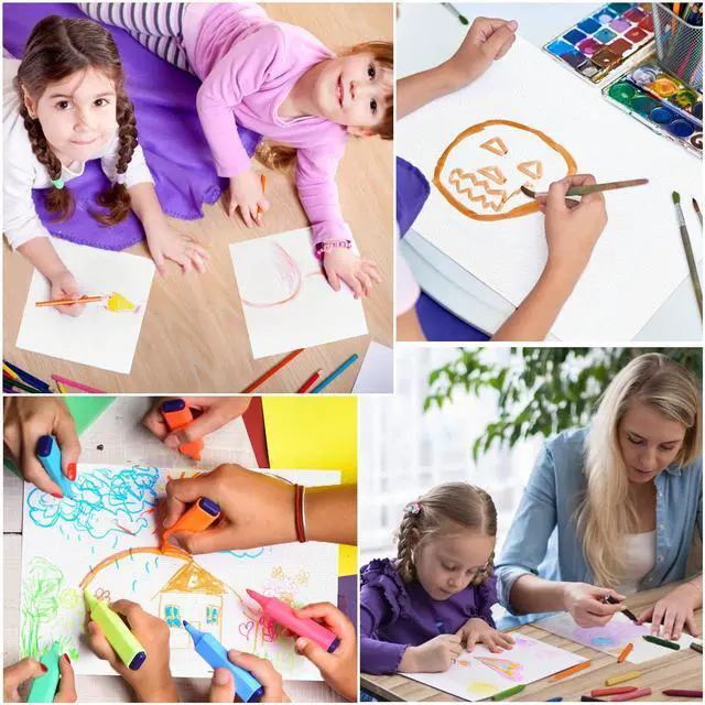 Alt view image 5 of 7 - Watercolor Paper Pad, 9x12 140lb/300g Water Color Paper, 20 Sheets Cold Press Drawing Painting Paper Sketchbook Notebook, Art Supplies for Watercolors Acrylic Marker, Sketch Book for Kids Adults