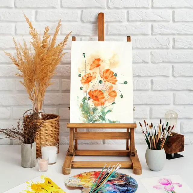 Alt view image 5 of 7 - 60 Sheets Watercolor Paper Bulk, 5x7in 140lb/300gsm, Cold Pressed Acid Free Natural White Textured Water Color Painting Art Supplies, Drawing Gift for Professional Adult Artists