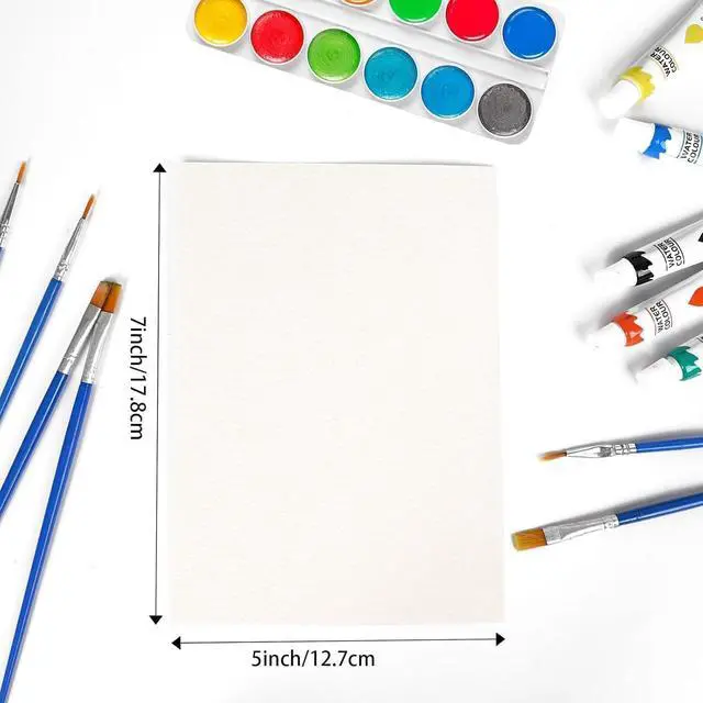 Alt view image 2 of 6 - 120 Sheets Watercolor Paper Bulk,140 lb/300 GSM Cold Press Thick Water Color Paper Pad,Artist Painting Drawing Paper, Art Supplies for Kids Students Artists