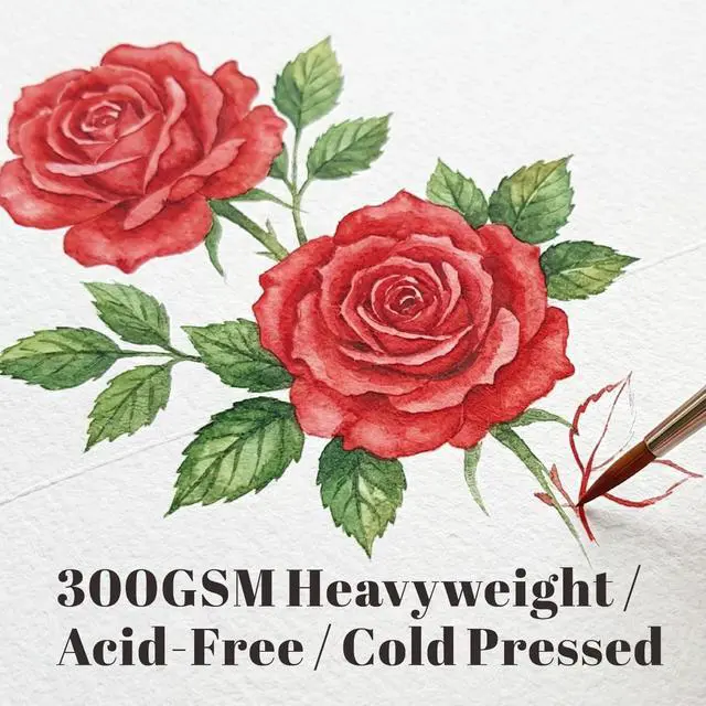 Alt view image 3 of 7 - 30 Pack Watercolor Cards with Envelopes, 140lb/300GSM 5x7 Cotton Paper in Foldable, Blank Cards and Envelopes for Greeting Cards Birthday Wedding Invitations DIY Thank You Card
