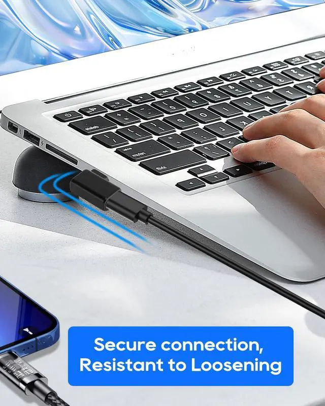 Alt view image 5 of 7 - USB C Right Angle Adapter, 240W 40Gbps USBC 90 Degree Adapter Male to Female, 8K@60Hz Type C Extender Adapters for Laptop Tablet Cell Phone