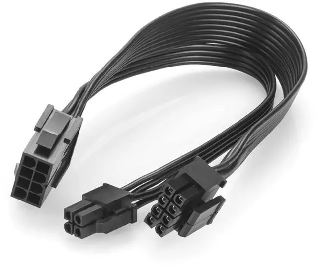 Main image of CPU 8-pin Female to CPU 8-pin ATX 4-pin Male Power Converter Adapter Extension Cable for Motherboard 7.87" (20cm)
