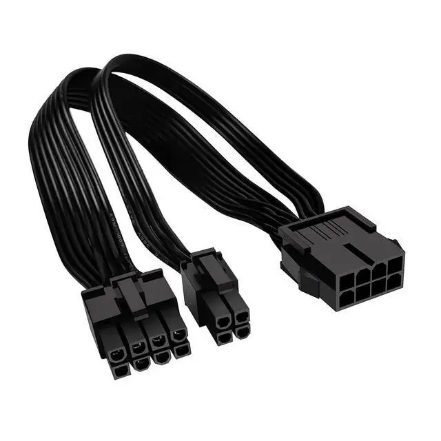 Alt view image 4 of 5 - CPU 8-pin Female to CPU 8-pin ATX 4-pin Male Power Converter Adapter Extension Cable for Motherboard 7.87" (20cm)