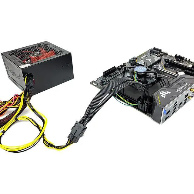 Alt view image 5 of 5 - CPU 8-pin Female to CPU 8-pin ATX 4-pin Male Power Converter Adapter Extension Cable for Motherboard 7.87" (20cm)