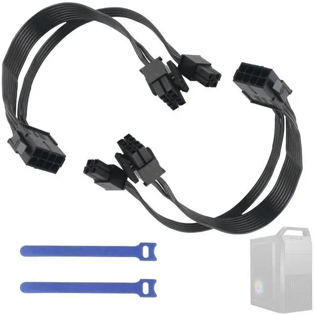 Main image of 2 pcs CPU 8 Pin Female to CPU ATX 8 Pin and ATX 4 Pin Male CPU Adapter