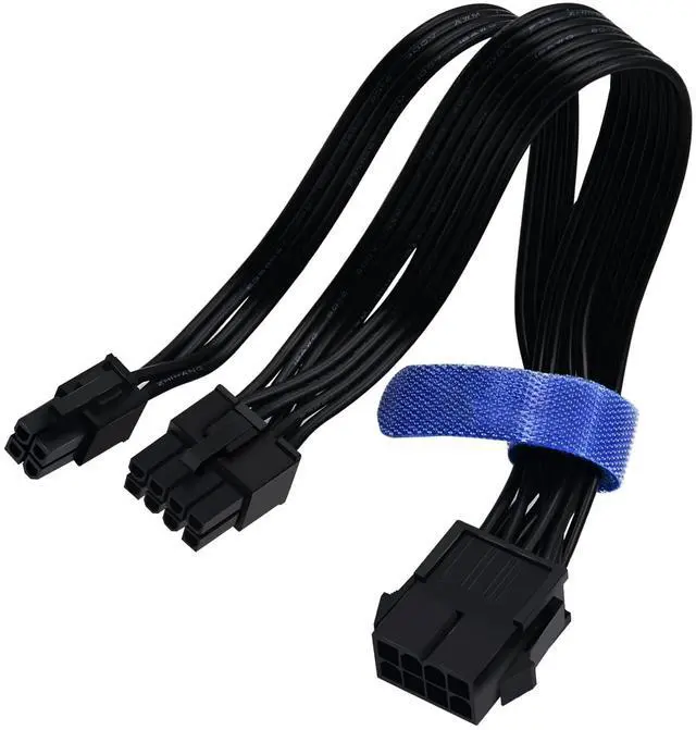 Main image of 8 Pin to 4 Pin CPU Power Adapter, CPU 8 Pin ATX 4 Pin Male Converter Extension Cable for Motherboard 9.5-inch(24cm)