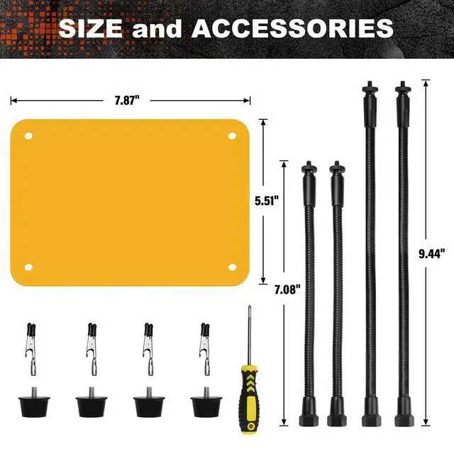 Alt view image 6 of 6 - Helping Hands Soldering Station, Soldering Kit, Third Hand Soldering Tool 4 Flexible Arms Helping Hands for Electronic Repair Soldering Jewelry Crafts-Yellow