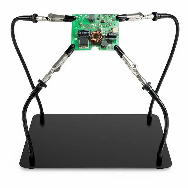Main image of Helping Hands Soldering Station, Soldering Kit, Third Hand Soldering Tool 4 Flexible Arms Helping Hands for Electronic Repair Soldering Jewelry Crafts - Lightweight