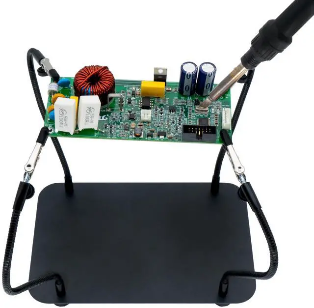 Main image of Upgraded Helping Hands Soldering Station, Holding Fixture Station, Soldering Kit, Third Hand Soldering Tool 4 Flexible Arms Helping Hands for Electronic Repair Soldering, Jewelry Crafts.