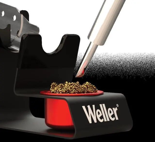 Alt view image 4 of 7 - Soldering Iron Holder with Dry Tip Cleaner - WLACCH1