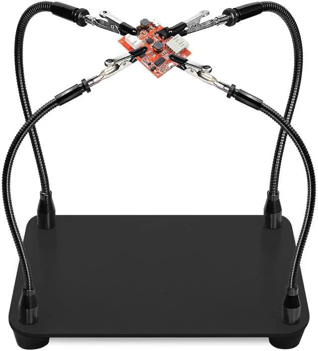 Main image of Helping Hands Soldering Station, Third Hand Soldering Tool 4 Flexible Arms Solder Helping Hands Clamps for Electronic Repair Soldering Jewelry Crafts