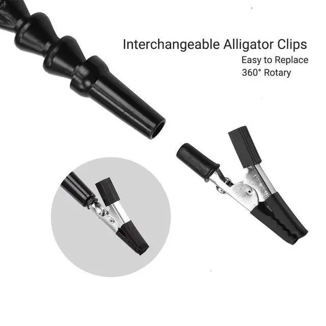 Alt view image 4 of 7 - Helping Hands Soldering,Third Hand Tools,PCB Circuit Board Holder,Flexible Y-Shaped Arms with Non-Slip Desk Clamp Base for Electronics Repair Modeling Jewelry Assembly Hobby Craft Workshop