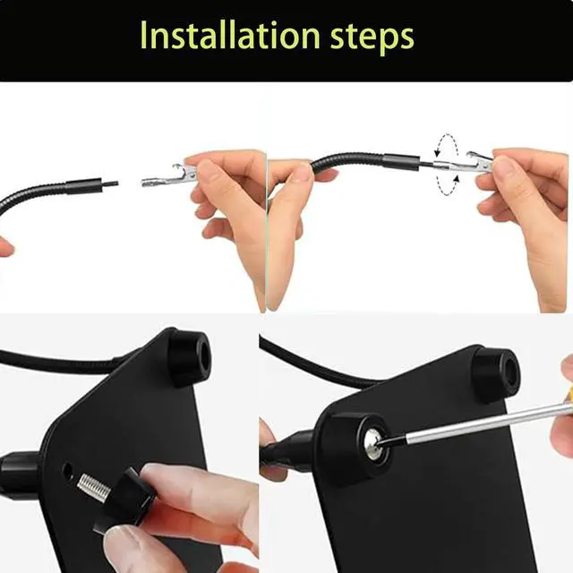 Alt view image 3 of 7 - Helping Third-Hand Soldering, Helping Hands Soldering Station Tool 4 Flexible Arms with Stable Base for Electronic Repair Soldering Jewelry Crafts
