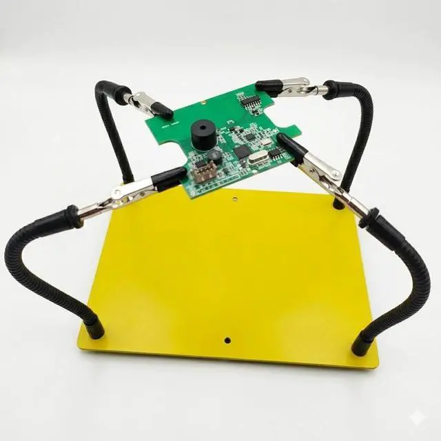 Main image of PCB Holder Soldering Helping Hands Circuit Board Holder with Alligator Clips Third Hand Tool for Electronics Repair DIY Soldering Workbench Tool (Hands Soldering Station)
