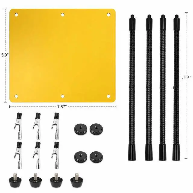 Alt view image 5 of 7 - PCB Holder Soldering Helping Hands Circuit Board Holder with Alligator Clips Third Hand Tool for Electronics Repair DIY Soldering Workbench Tool (Hands Soldering Station)