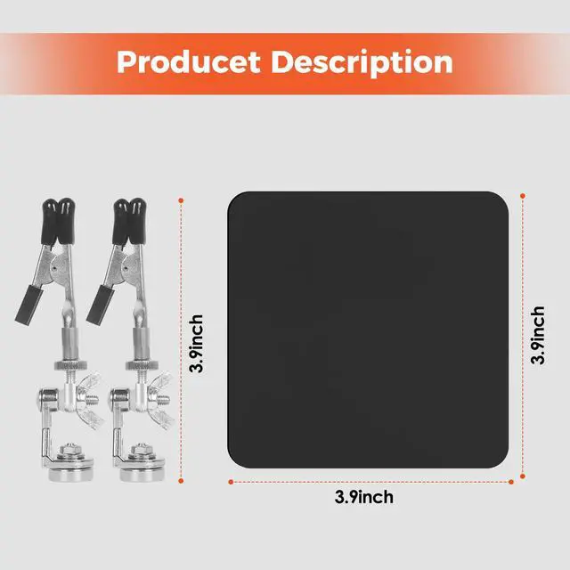 Alt view image 7 of 7 - Helping Hands Soldering Station Compact Solder Clamp Tool for Electronics, Jewelry, DIY Repair & Small PCB Holder Projects with 3.9" Base, 2 Flexible Magnetic Arms, Adjustable Versatile Stand