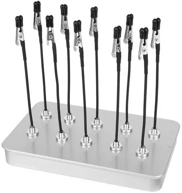 Main image of Magnetic Helping Hands for Soldering, Include 10pcs Flexible Clips Arms & 1pcs Iron Box Station, All-in-One Third Hands Tools Stand for Solder Circuit Board PCB Holder Model Painting Accessories