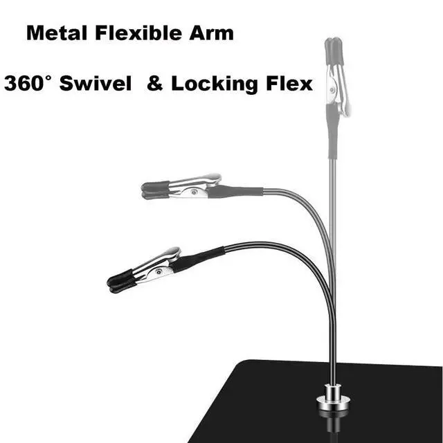 Alt view image 2 of 6 - Multi-Function Soldering Helping Hands with Sturdy Weighted Base, Flexible Arms & Alligator Clips, PCB Holder Station for Electric Soldering Iron, RC Model Building, Circuit Board Repair