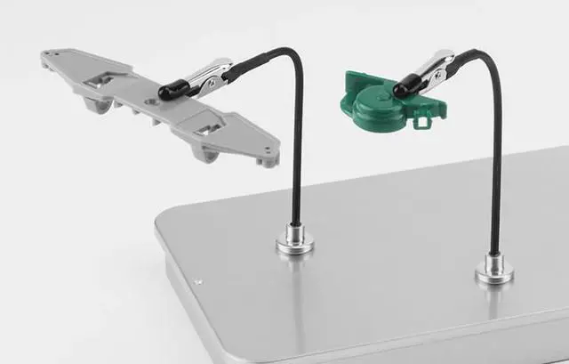 Alt view image 6 of 6 - Multi-Function Soldering Helping Hands with Sturdy Weighted Base, Flexible Arms & Alligator Clips, PCB Holder Station for Electric Soldering Iron, RC Model Building, Circuit Board Repair