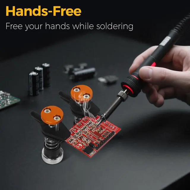 Alt view image 2 of 4 - Magnetic Helping Hands Clamp Metal Adjustable Third Hand Stand