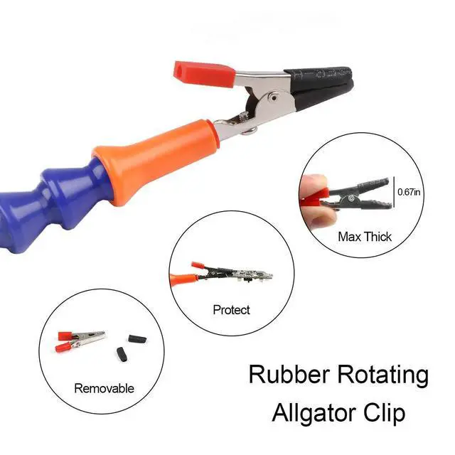 Alt view image 4 of 7 - Third hand tool - Soldering station helping hand - 3 Flexible Arms with Adjustable Vise Table Desk Clamp Base solder holder for Pcb Repair, Jewelry Making Blue
