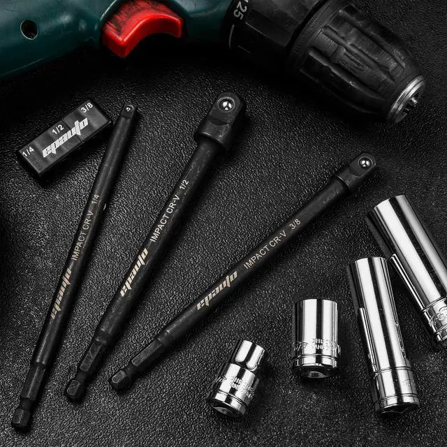 Alt view image 2 of 5 - 6-Inch Impact Socket Adapter Set, CR-V, 3 Pieces