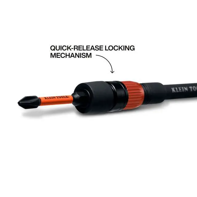 Alt view image 3 of 5 - 31088 6-Inch Dual-Lock Extension, 1/4-Inch Hex Shank Impact Bit Holder, Quick-Release Locking Mechanism with Secondary Twist Lock, Compatible with Impact Drivers and Drills