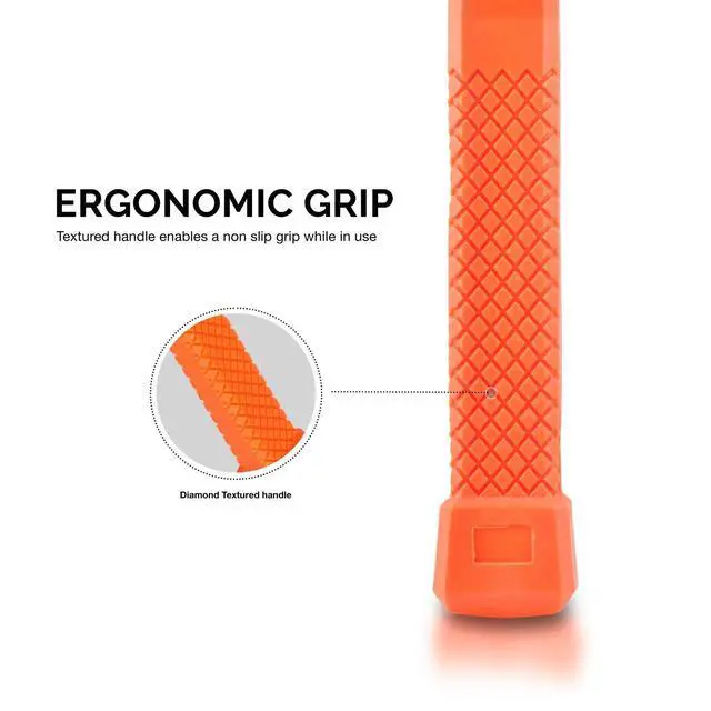 Alt view image 4 of 6 - 02846A 1 LB Dead Blow Hammer, Neon Orange I Unibody Molded | Checkered Grip | Spark and Rebound Resistant
